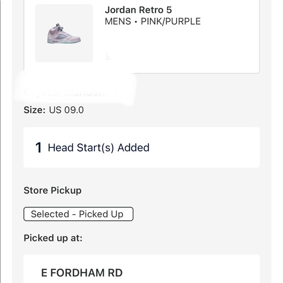 AUTHENTIC RARE MENS JORDAN RETRO 5 - PINK/PURPLE SNEAKERS *NIB* SIZE 9 - Picture 6 of 17